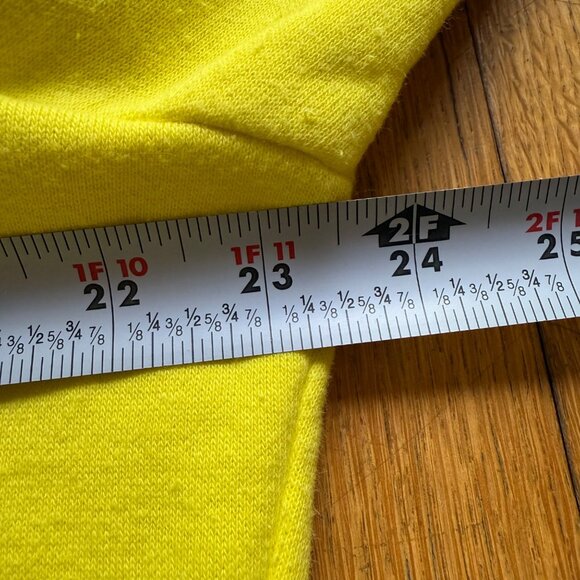 The North Face Size XL Yellow Cotton Half Dome Logo Pullover Hoodie Sweatshirt - Picture 9 of 12